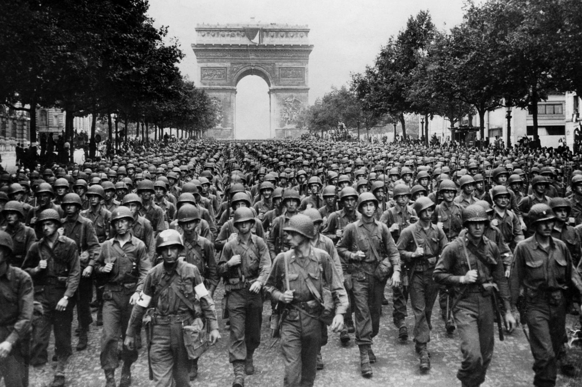 Befreiung von Paris, Champs-Élysées 1944
